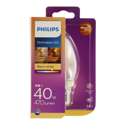 Philips LED warmglow kaars 40W E14 mat